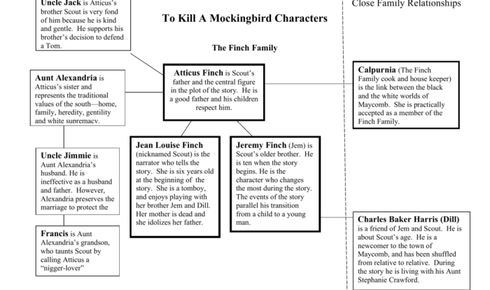 Plot chart for to kill a mockingbird