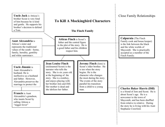 Plot chart for to kill a mockingbird