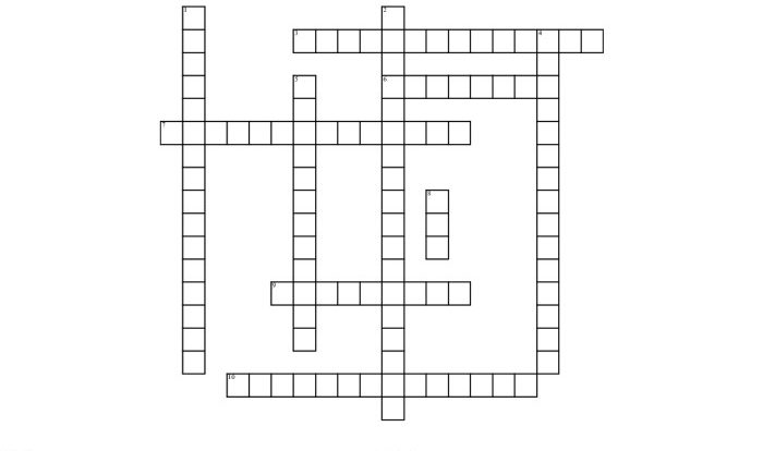 Algebra 1 crossword puzzle answers